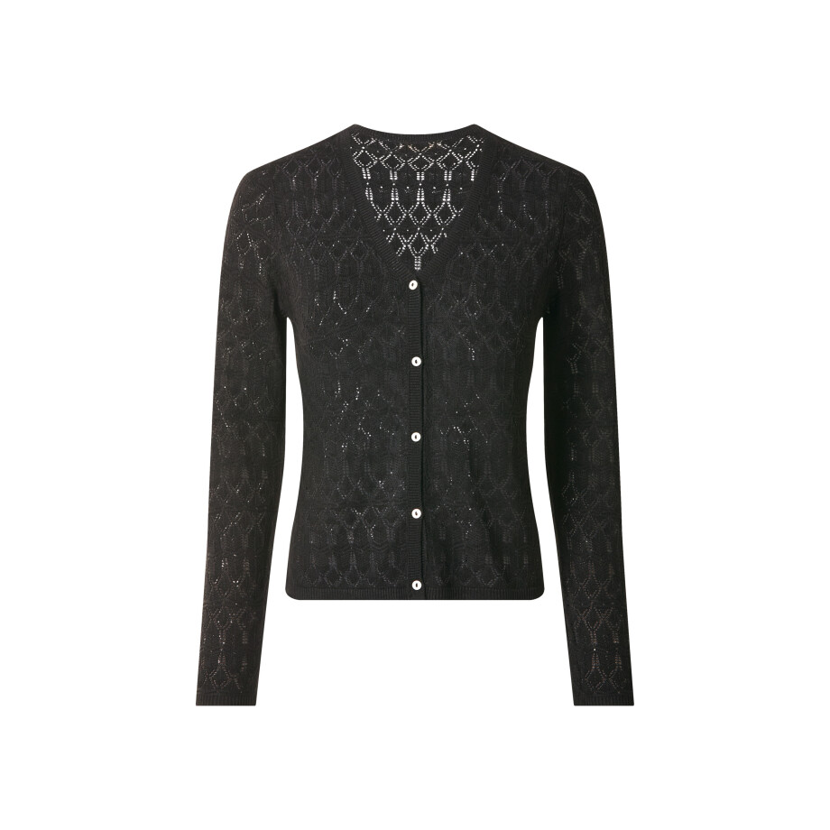 ESMARA Dames vest met linnen (Zwart, S (36/38)) ESMARA Dames vest met linnen (Zwart, S (36/38)) afbeelding 1