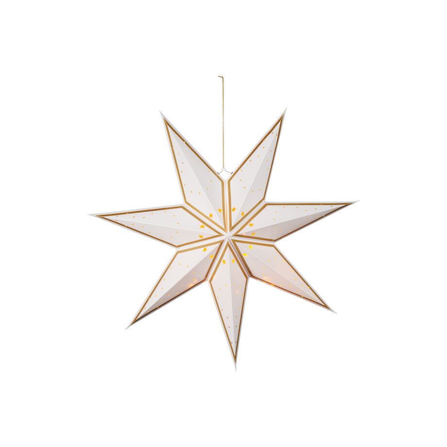 LIVARNO home LED-kerstster (Kader/crèmewit/goud) afbeelding 1