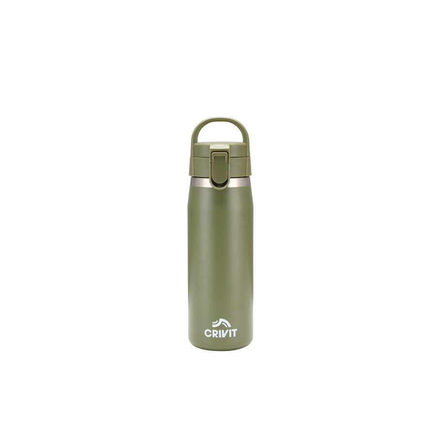 CRIVIT RVS drinkfles 1 L (Groen) afbeelding 1