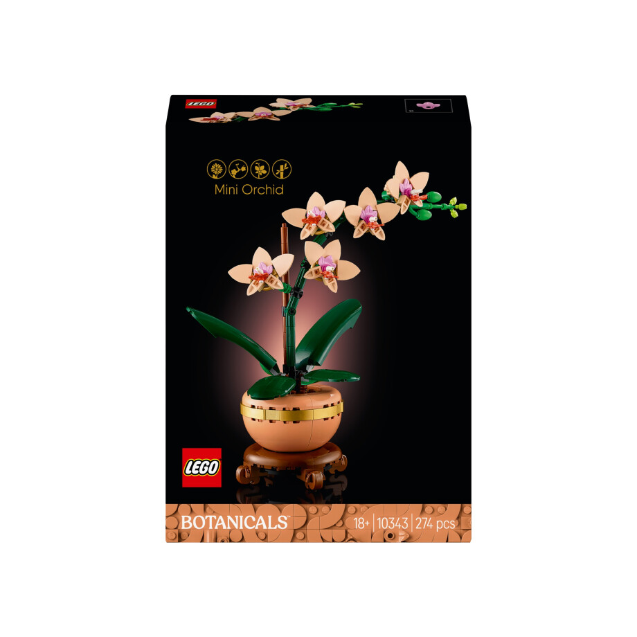 LEGO Botanicals 10343 Mini-orchidee afbeelding 1