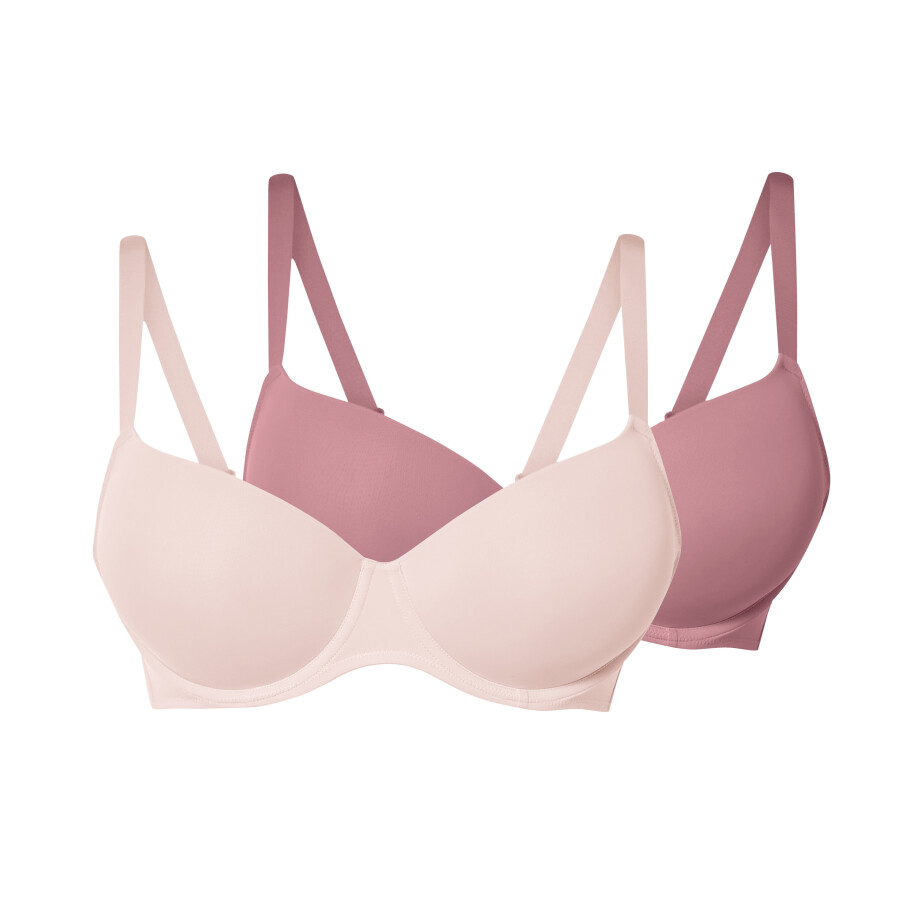 esmara 2 dames BH's (Donkerroze/roze, 95D) esmara 2 dames BH's (Donkerroze/roze, 95D) afbeelding 1