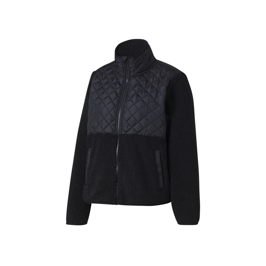 CRIVIT Dames fleecejas Glamour (Zwart, L (44/46)) afbeelding 1