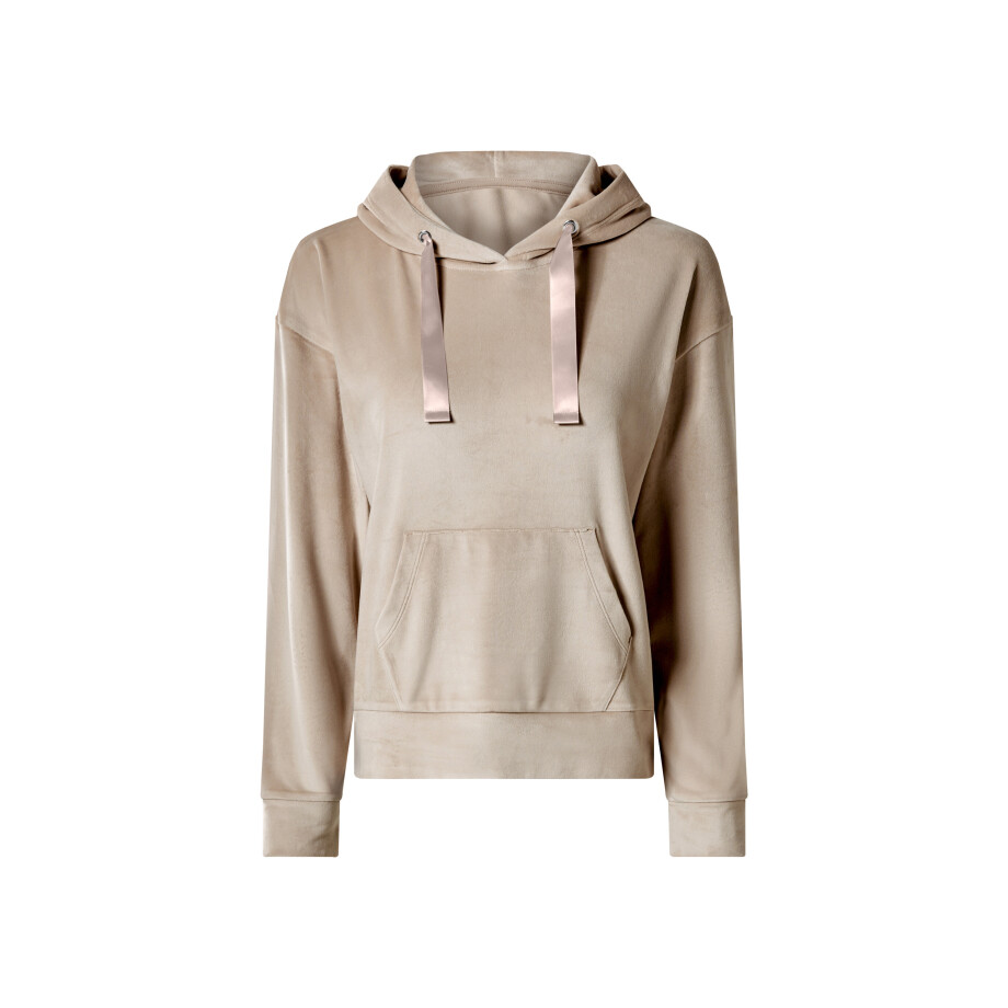 ESMARA Dames nicki-hoodie (Beige, S (36/38)) afbeelding 1