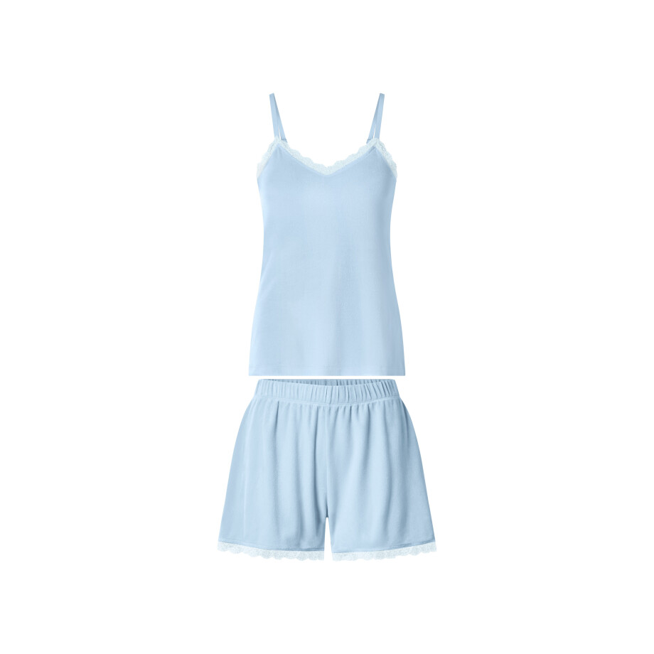 esmara Korte dames pyjama (Blauw, M (40/42)) afbeelding 1