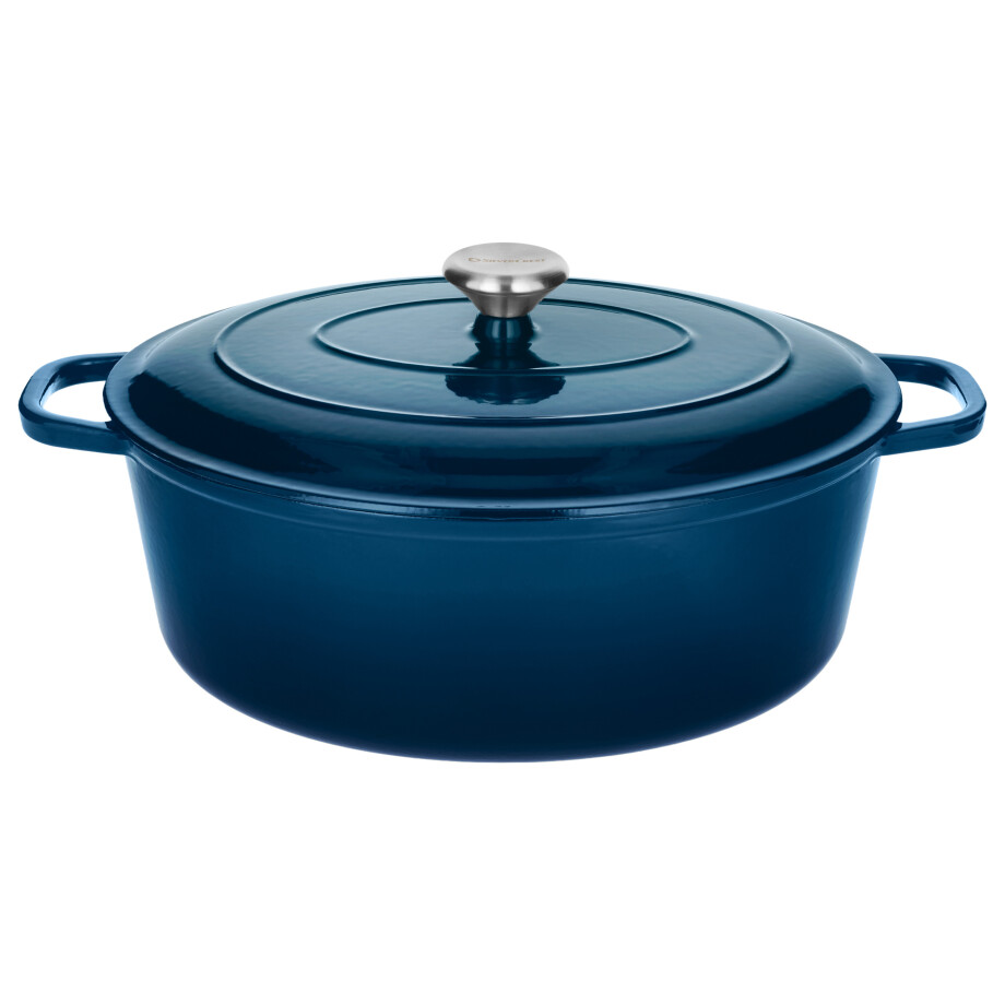 SILVERCREST Gietijzeren braadpan, Ø35 cm (Blauw) SILVERCREST Gietijzeren braadpan, Ø35 cm (Blauw) afbeelding 1