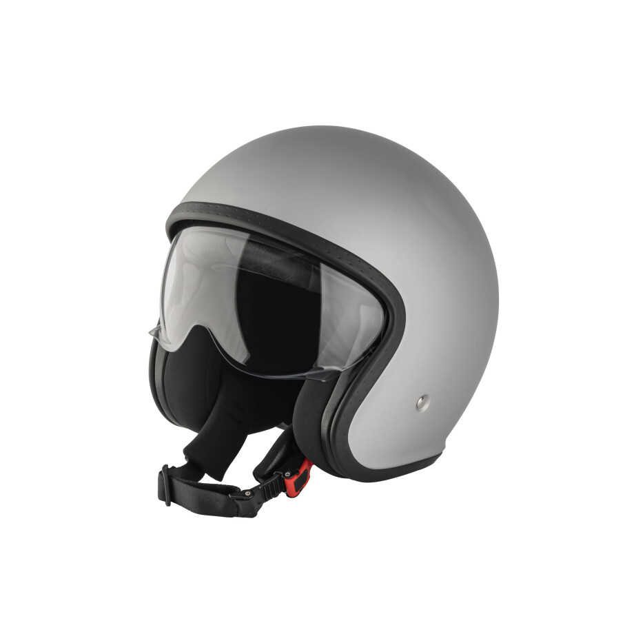 ULTIMATE SPEED Scooter helm met vizier M (Zilver/grijs) ULTIMATE SPEED Scooter helm met vizier M (Zilver/grijs) afbeelding 1