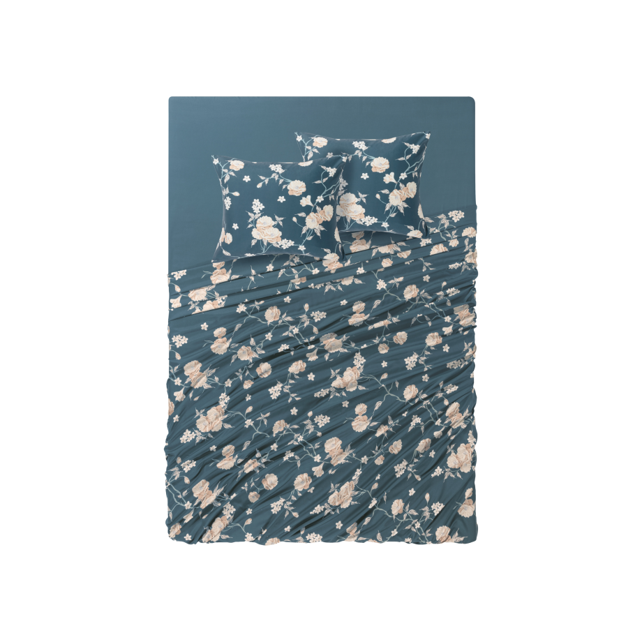 LIVARNO home Dekbedovertrekset 240 x 220 cm (Marineblauw) afbeelding 1
