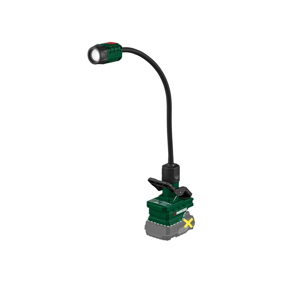 PARKSIDE Accu-klemlamp 20 V zonder accu en lader (Spotlight) afbeelding 1