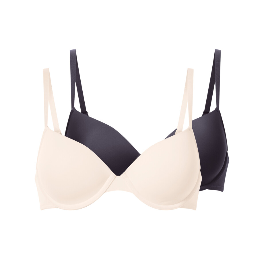 ESMARA Set van 2 dames bh's (Grijs/lichtroze, 75B) ESMARA Set van 2 dames bh's (Grijs/lichtroze, 75B) afbeelding 1