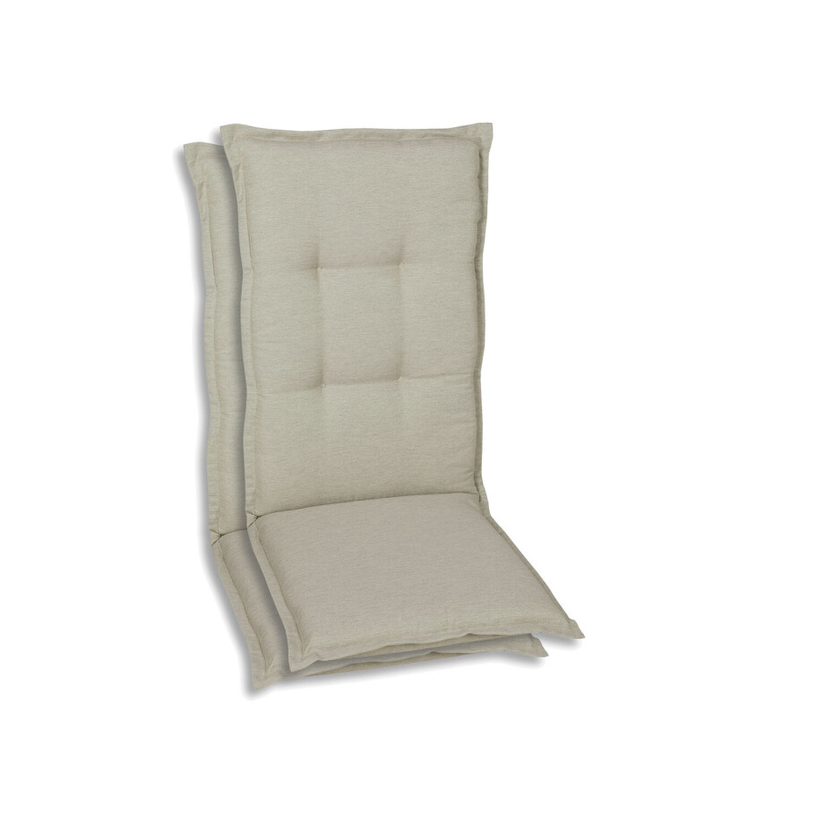 GO-DE Textil Tuinkussen (Stoelkussens voor stoelen met een normale rugleuning, Beige) GO-DE Textil Tuinkussen (Stoelkussens voor stoelen met een normale rugleuning, Beige) afbeelding 1