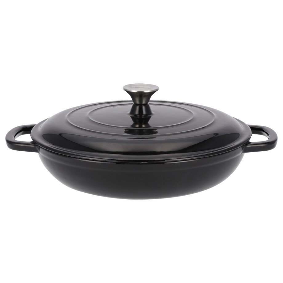 SILVERCREST Gietijzeren pan 30 cm 3,7 L (Zwart) afbeelding 1