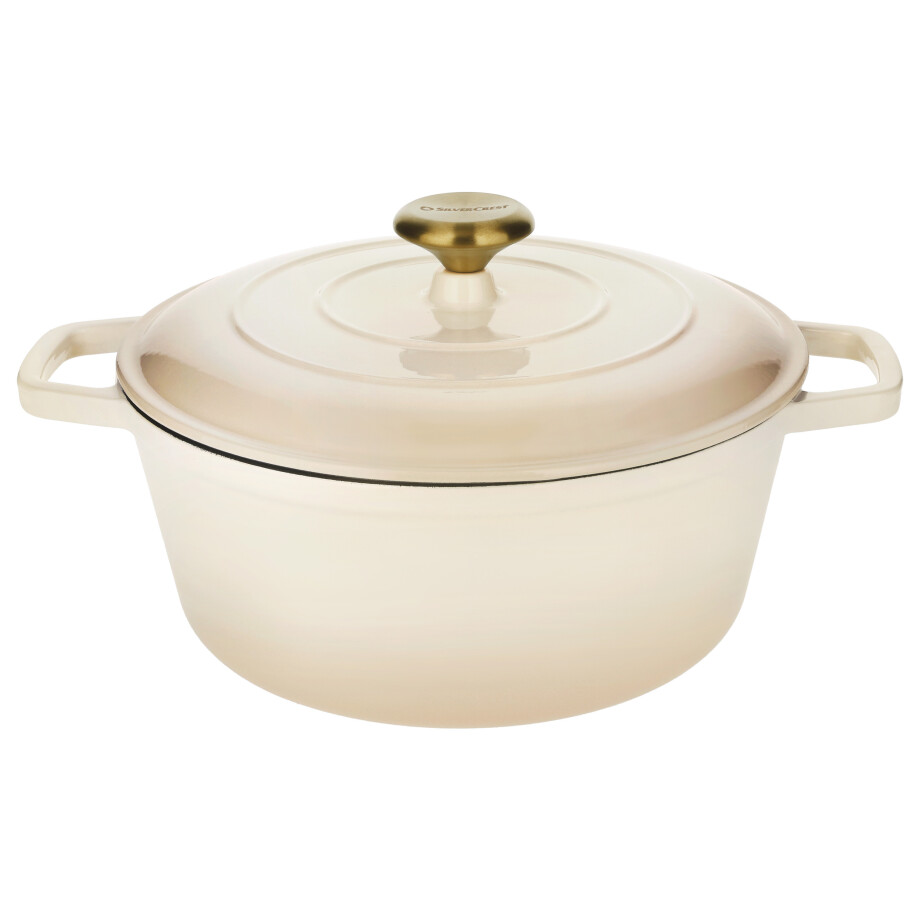 SILVERCREST Premium gietijzeren pan (Crème) afbeelding 1