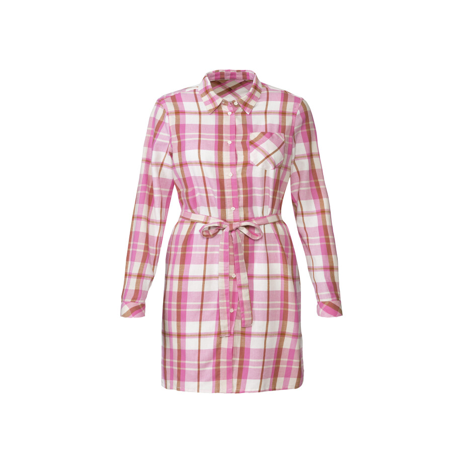 ESMARA Dames flanellen blouse (Geruit/roze/wit, 40) ESMARA Dames flanellen blouse (Geruit/roze/wit, 40) afbeelding 1