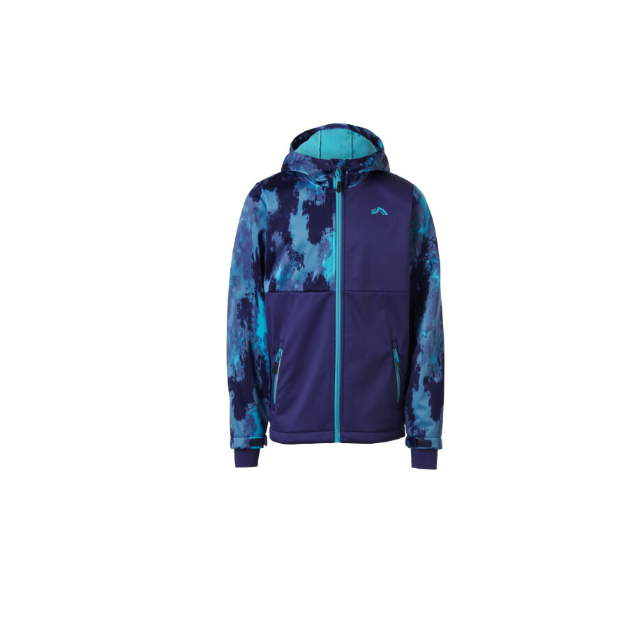 CRIVIT Kinder softshell jas (Blauw/print, 134/140) CRIVIT Kinder softshell jas (Blauw/print, 134/140) afbeelding 1