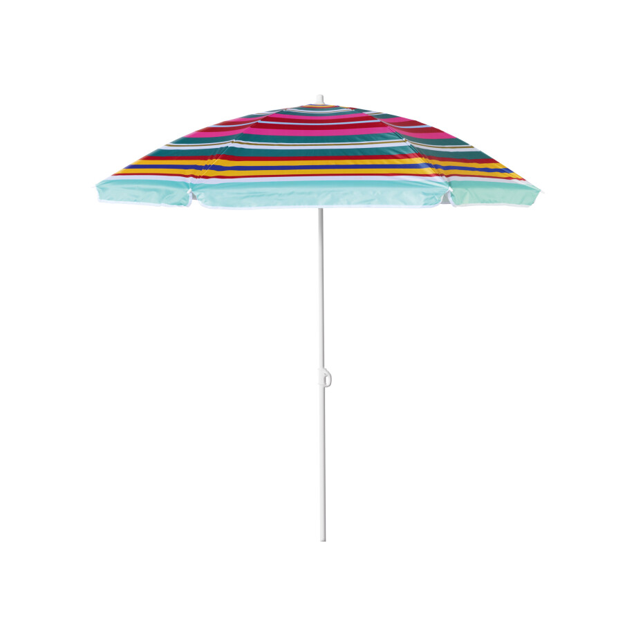 CRIVIT Parasol 140 cm (smalle strepen) CRIVIT Parasol 140 cm (smalle strepen) afbeelding 1