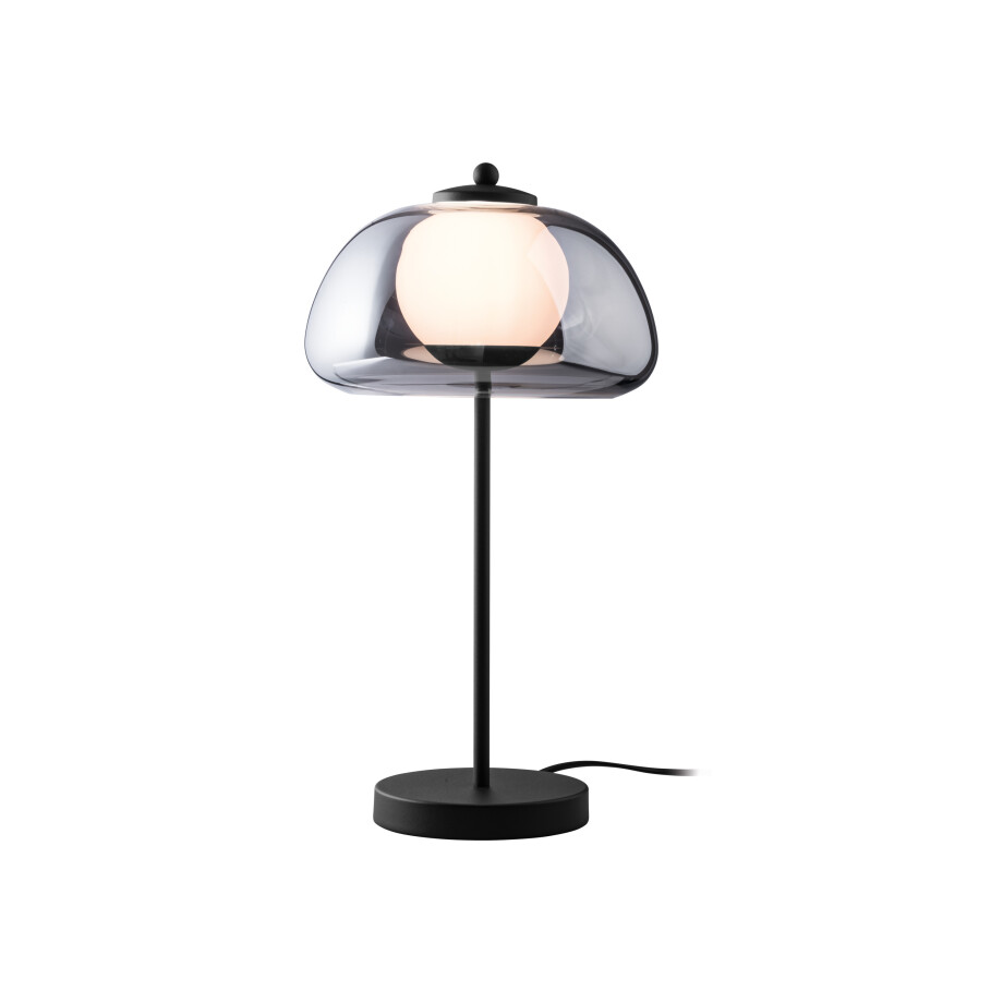 LIVARNO home LED-tafellamp (Grijs glas) afbeelding 1