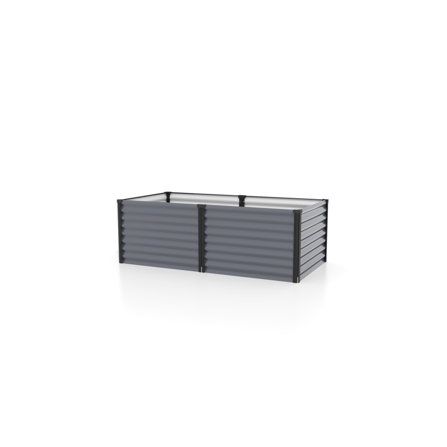 Vitavia Metalen hoge kweekbak Meta - 63 of 86 cm hoogte (630, graniet/zwart) afbeelding 1