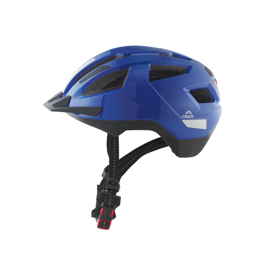 CRIVIT Kinder fietshelm met achterlicht (Blauw) afbeelding 1