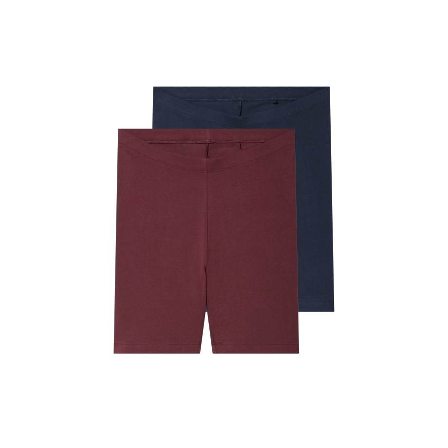 esmara 2 Korte kinder leggings (donkerrood/navy, 158/164) afbeelding 1