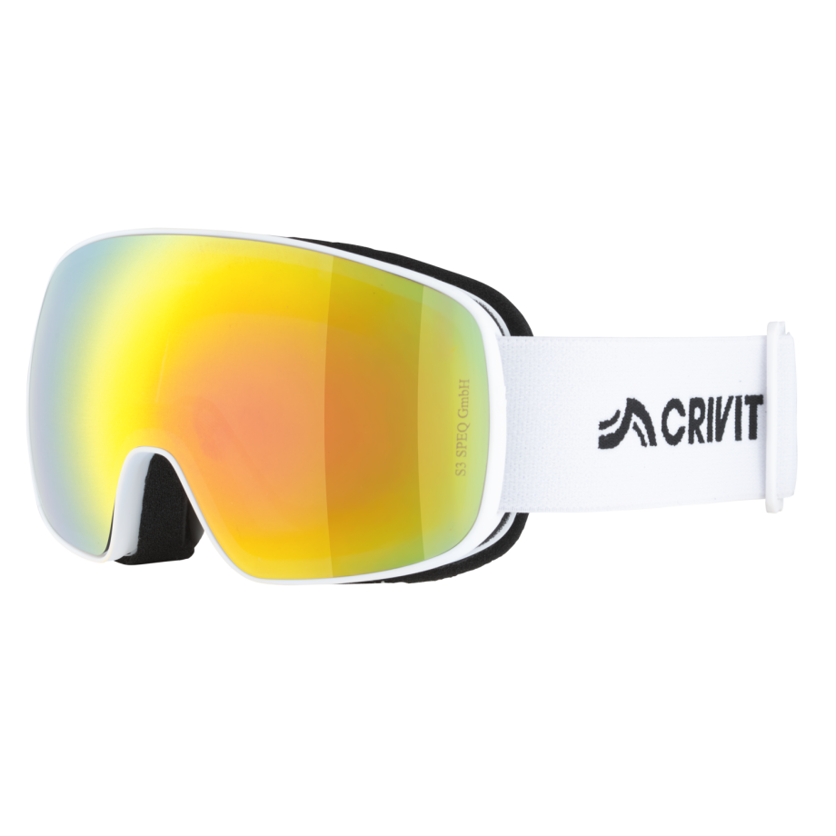 CRIVIT Kinder skibril, frameloos (Mooi weer/rond, Wit) afbeelding 1