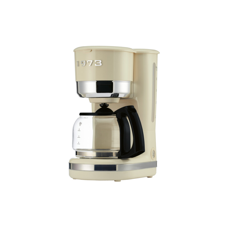 SILVERCREST Koffiezetapparaat met filter, tot 10 kopjes, beige, retro afbeelding 1