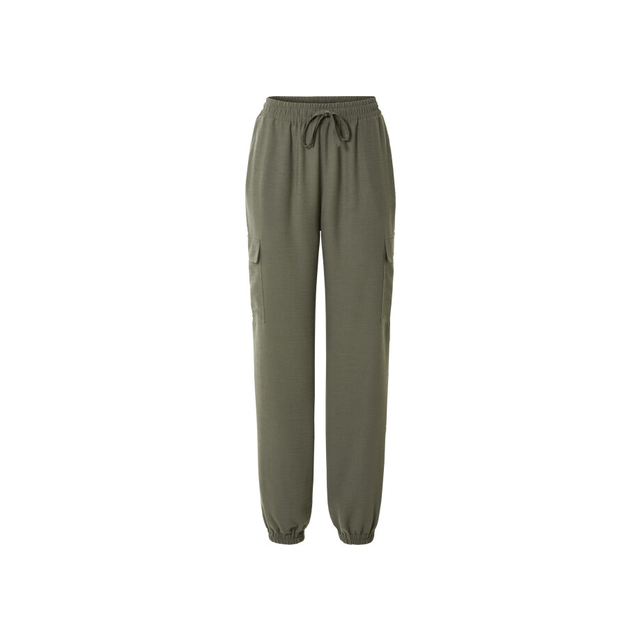 esmara Dames cargo broek (Kaki, XS (32/34)) afbeelding 1