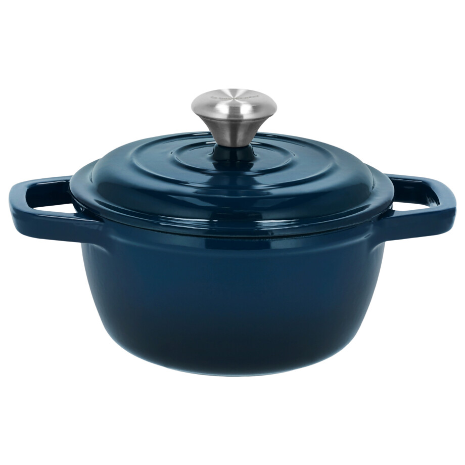SILVERCREST Gietijzeren pan, Ø16 cm (Donkerblauw) afbeelding 1
