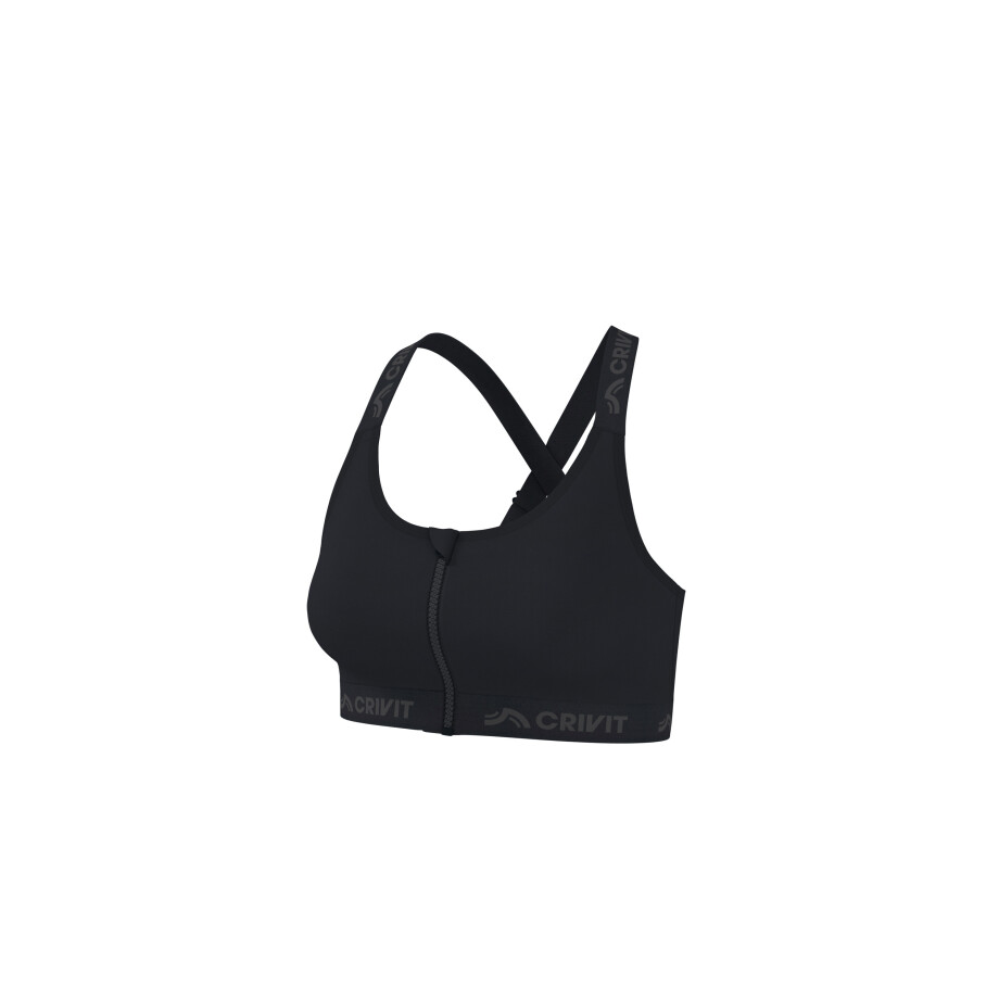 CRIVIT Dames sport-bh (Zwart, L (44/46)) afbeelding 1