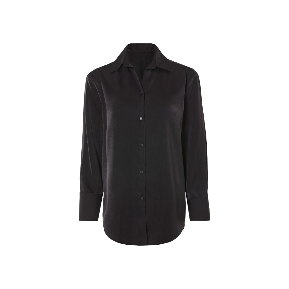 esmara Satijnen dames blouse (Zwart, 38) afbeelding 1