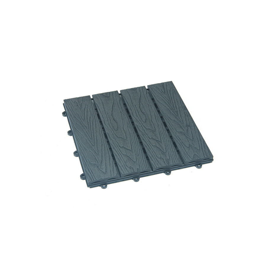 HOME DELUXE WPC Kliktegels BAVARO PREMIUM (1m², Antraciet) afbeelding 1