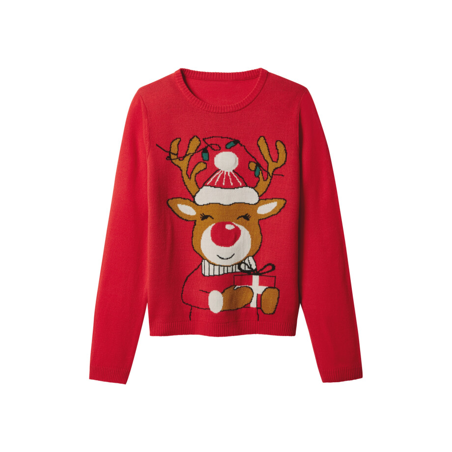 esmara Kinder kersttrui met lampjes (Rood, 134/140) esmara Kinder kersttrui met lampjes (Rood, 134/140) afbeelding 1