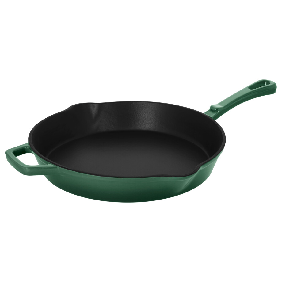 SILVERCREST Gietijzeren pan, Ø30 cm (Groen) afbeelding 1
