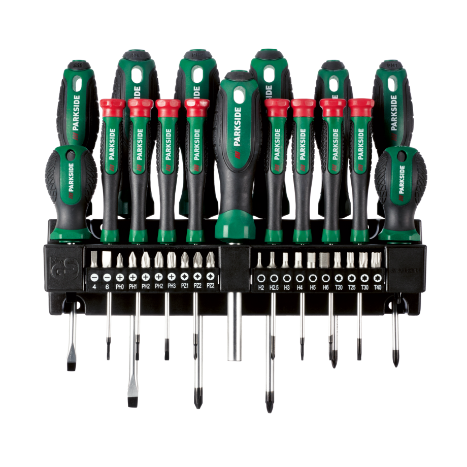 PARKSIDE Schroevendraaierset met wandhouder PARKSIDE Schroevendraaierset met wandhouder afbeelding 1
