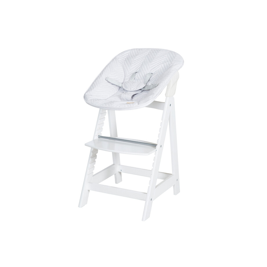 ROBA 2-in-1 kinderstoel Born Up Zickzack (Wit) afbeelding 1