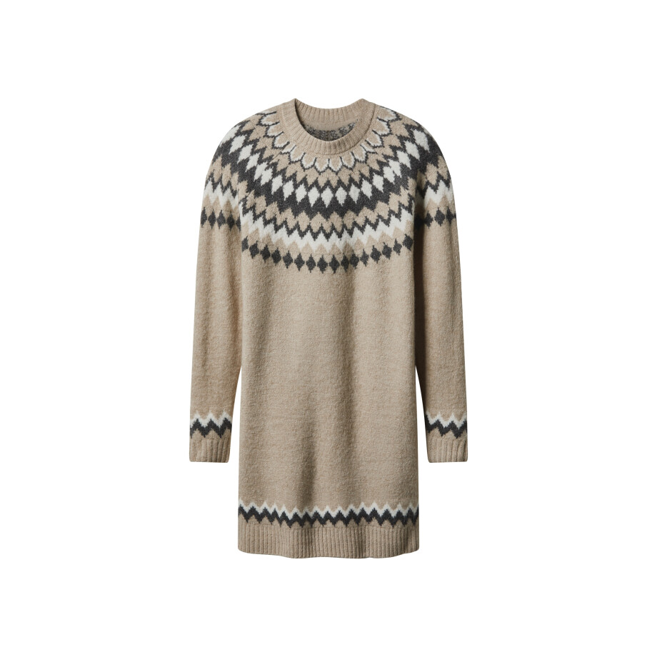 esmara Gebreide dames jurk (Beige, S (36/38)) afbeelding 1