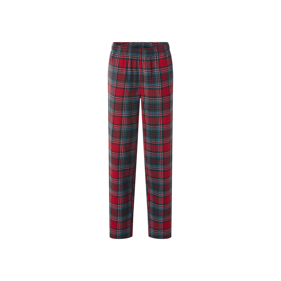 ESMARA Dames flanellen pyjamabroek (Rood, M (40/42)) afbeelding 1