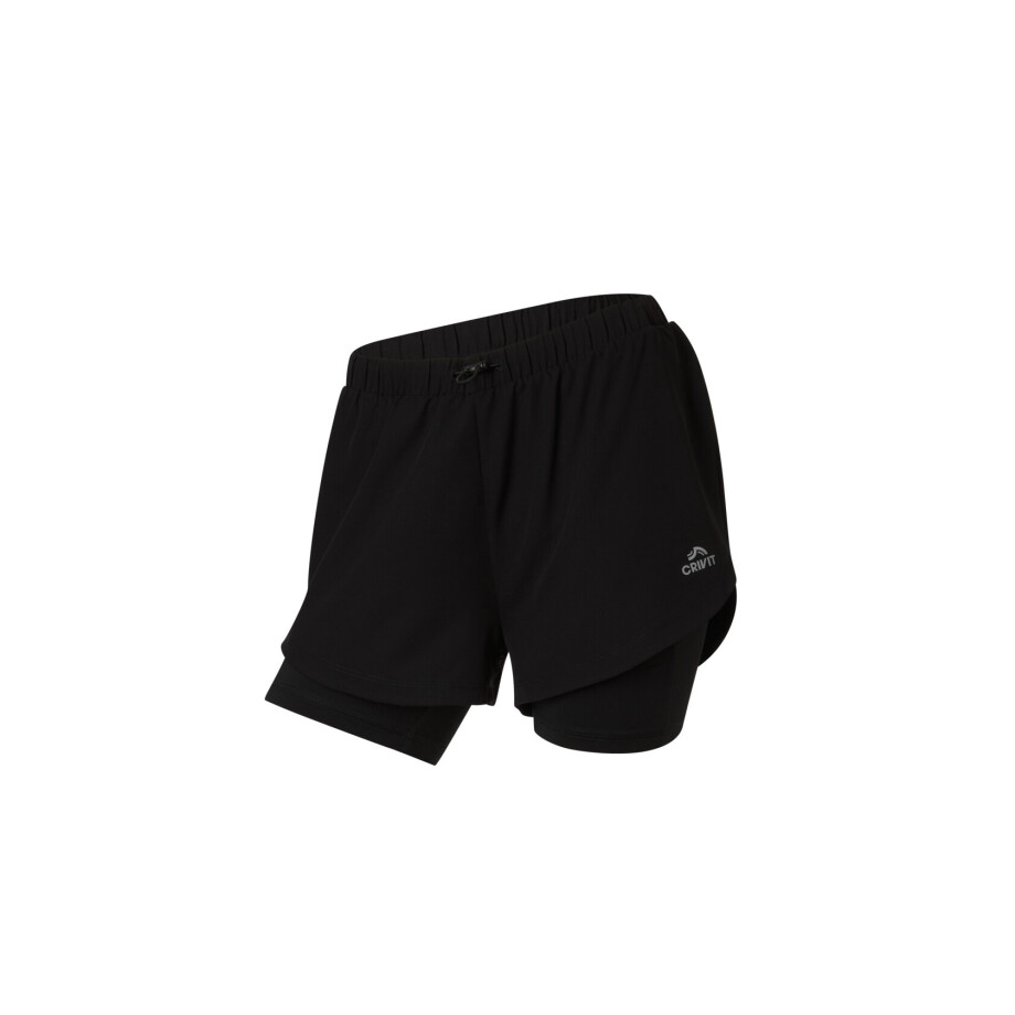 CRIVIT Korte dames sportbroek (Zwart, M (40/42)) afbeelding 1