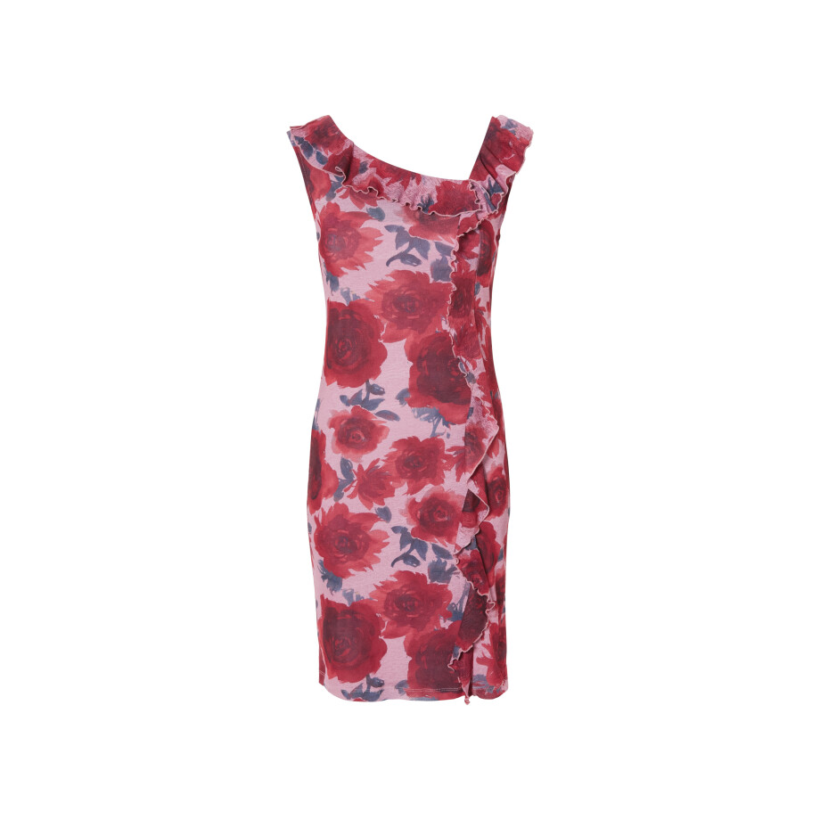 ESMARA Damesjurk (Patroon roze/rood, S (36/38)) ESMARA Damesjurk (Patroon roze/rood, S (36/38)) afbeelding 1