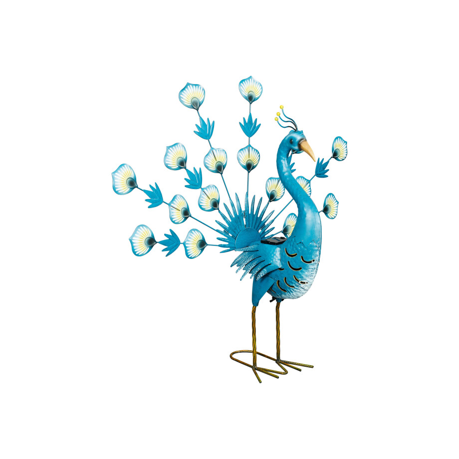 LIVARNO home Solar LED-decoratievogel (Pauw/blauw) LIVARNO home Solar LED-decoratievogel (Pauw/blauw) afbeelding 1