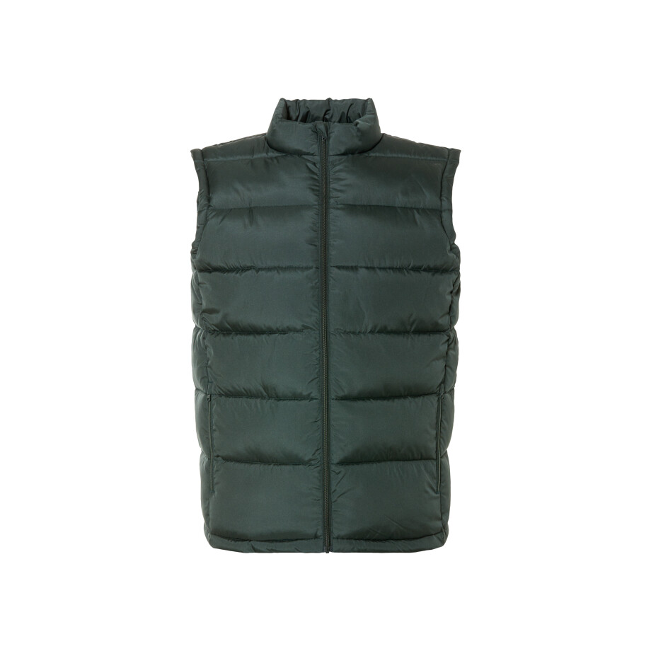 LIVERGY Gewatteerde heren bodywarmer (Groen, 3XL) afbeelding 1