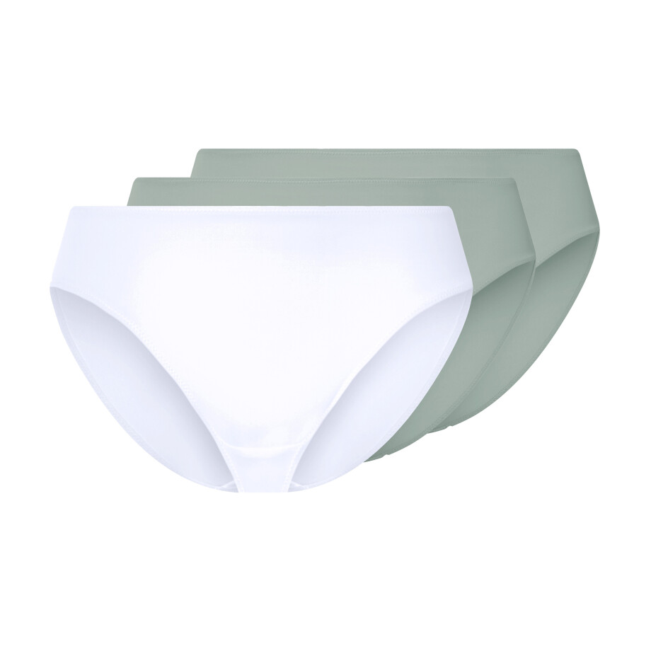 esmara Set van 3 dames onderbroeken (Mint/wit, XL (48/50)) afbeelding 1