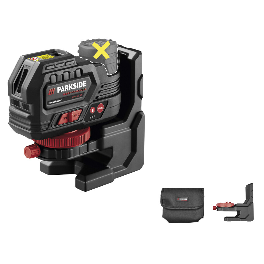 PARKSIDE PERFORMANCE Accu-kruislijnlaser 12 V, zonder accu en lader PARKSIDE PERFORMANCE Accu-kruislijnlaser 12 V, zonder accu en lader afbeelding 1