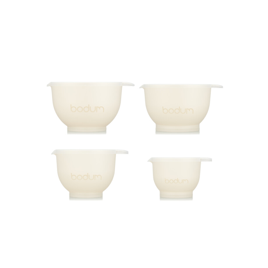 BODUM Mengkomkom-set dubbelwandig Bistro, 4-delig. (Wit) afbeelding 1