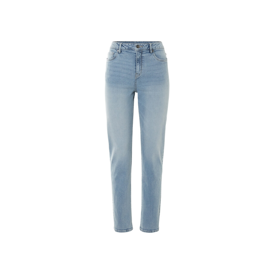esmara Dames jeans - Straight Fit (Lichtblauwe denim, 42 (normale lengte)) afbeelding 1