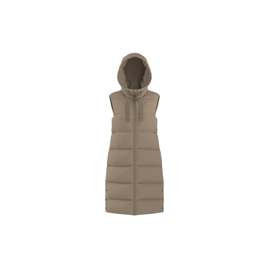 ESMARA Dames lange bodywarmer (Beige, S (36-38)) ESMARA Dames lange bodywarmer (Beige, S (36-38)) afbeelding 1