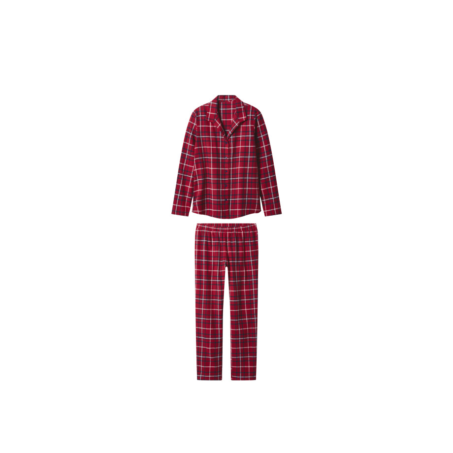 esmara Flanellen dames pyjama (Rood, L (44/46)) esmara Flanellen dames pyjama (Rood, L (44/46)) afbeelding 1