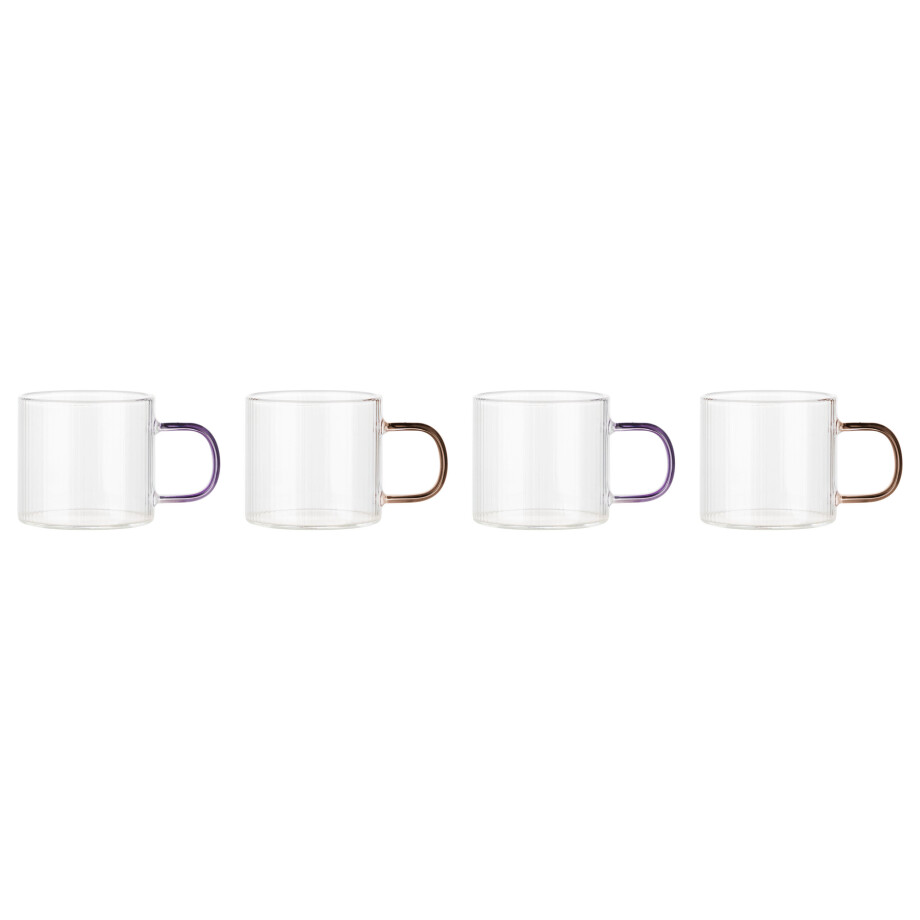 LIVARNO home Glazenset of theepot (theeglas, set van 4) afbeelding 