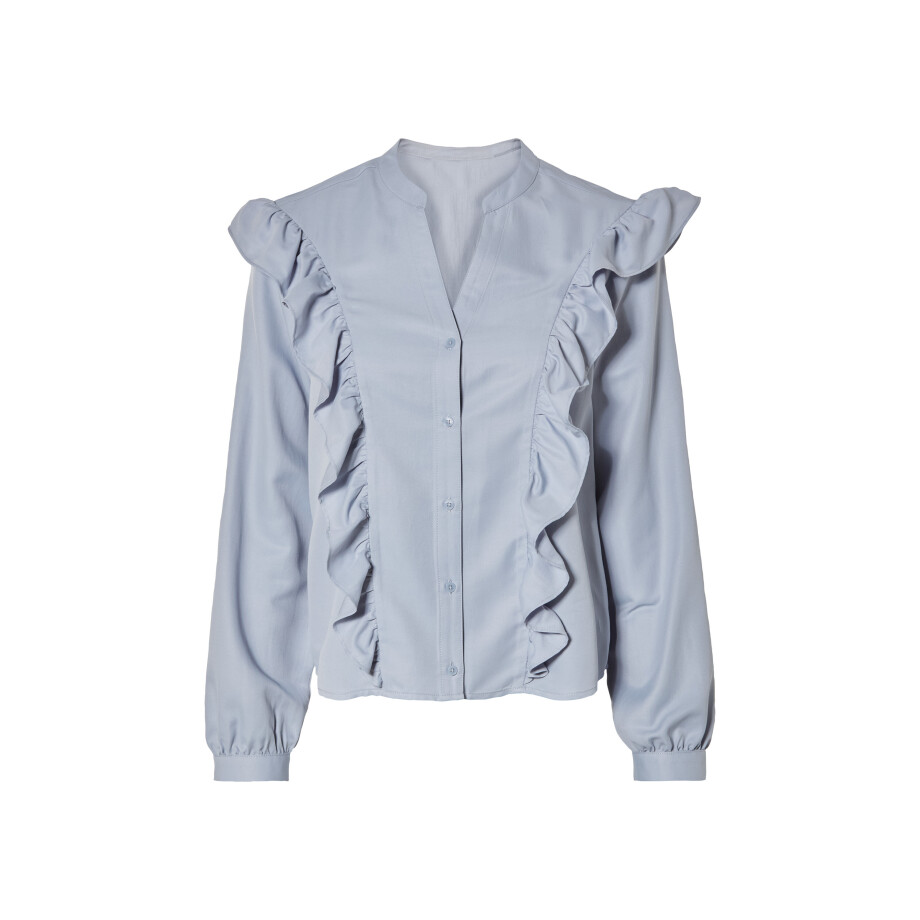 esmara Dames blouse (Lichtblauw, 36) afbeelding 1