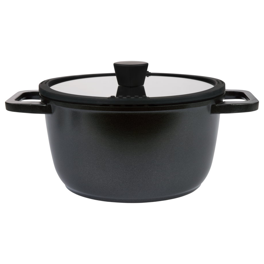 SILVERCREST Aluminium kookpan 24 cm (Zwart) SILVERCREST Aluminium kookpan 24 cm (Zwart) afbeelding