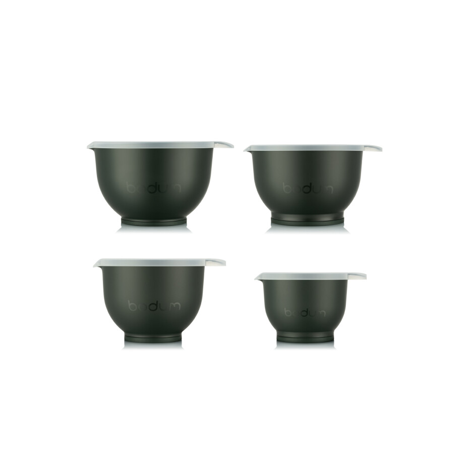 BODUM Mengkomkom-set dubbelwandig Bistro, 4-delig. (Donkergroen) BODUM Mengkomkom-set dubbelwandig Bistro, 4-delig. (Donkergroen) afbeelding 1